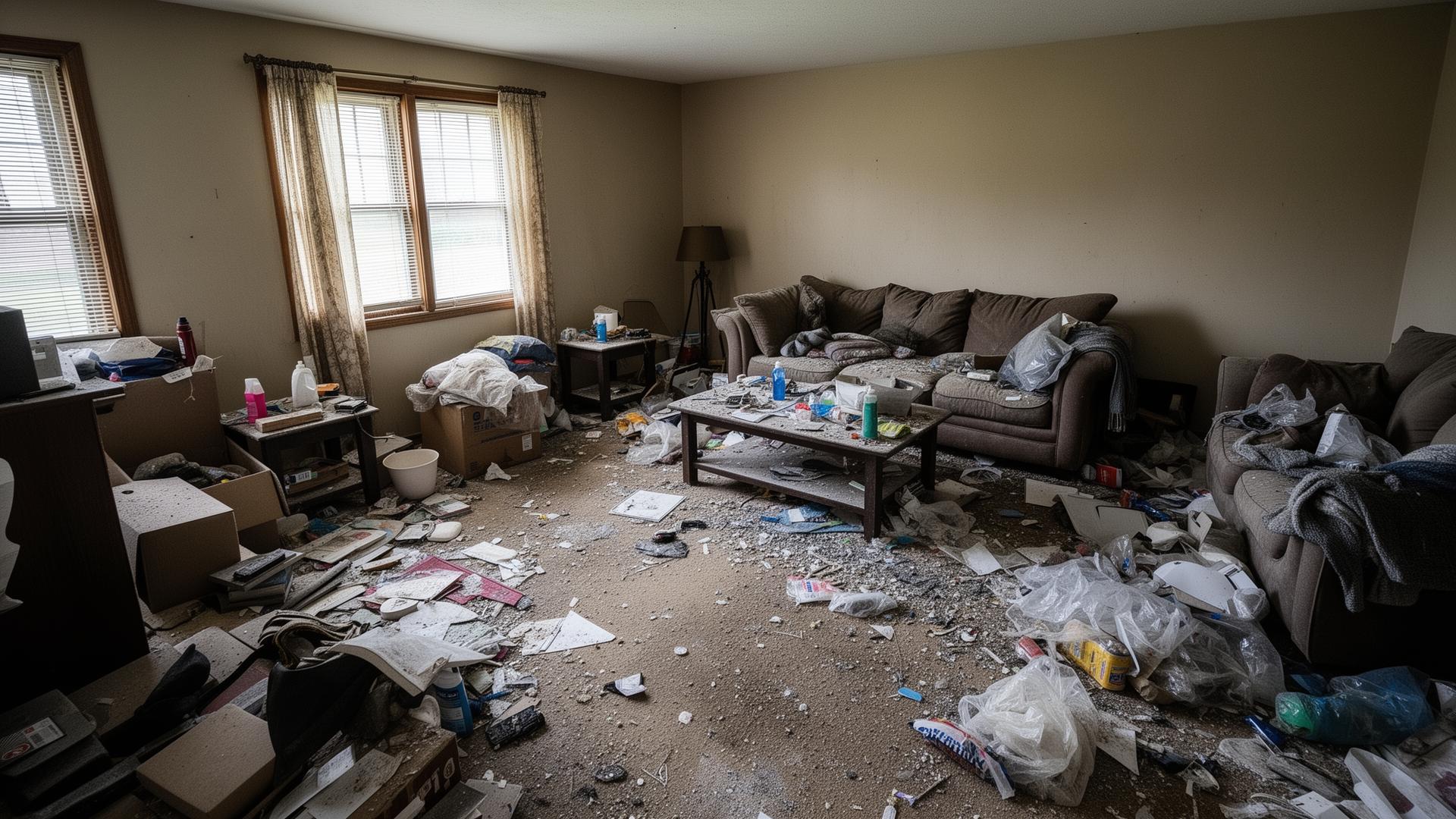 Professional cleaning in progress