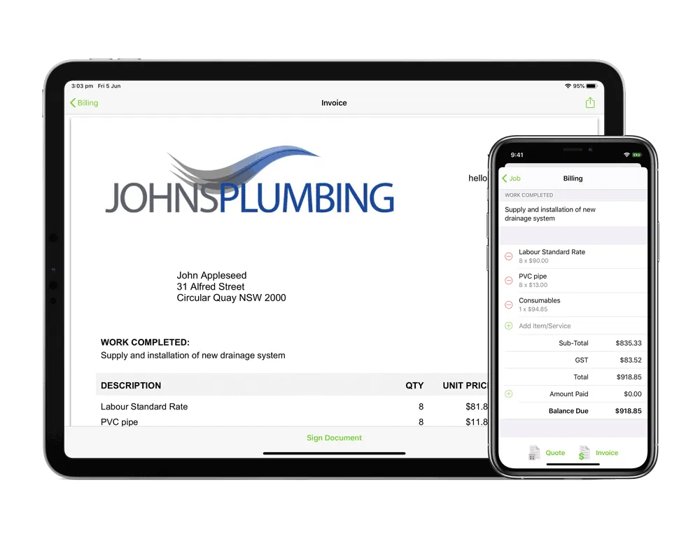 Auto Invoice & Quote Builder