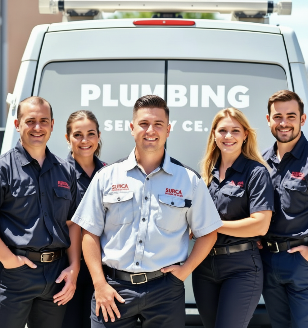 Professional plumbing team